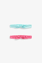 Load image into Gallery viewer, Mothercare Spot And Blue Headbands - 2 Pack
