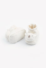 Load image into Gallery viewer, Mothercare Bear Rattle Sock-Top Booties
