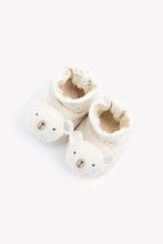 Load image into Gallery viewer, Mothercare Bear Rattle Sock-Top Booties
