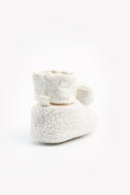 Load image into Gallery viewer, Mothercare Bear Rattle Sock-Top Booties
