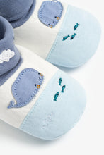 Load image into Gallery viewer, Mothercare Whale Sock-Top Baby Booties
