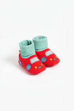 Load image into Gallery viewer, Mothercare Car Sock Top Baby Booties
