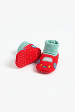 Load image into Gallery viewer, Mothercare Car Sock Top Baby Booties
