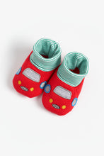 Load image into Gallery viewer, Mothercare Car Sock Top Baby Booties
