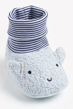 Load image into Gallery viewer, Mothercare Whale Rattle Sock-Top Booties
