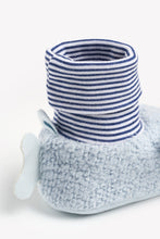 Load image into Gallery viewer, Mothercare Whale Rattle Sock-Top Booties
