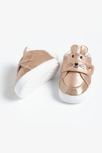 Load image into Gallery viewer, Mothercare Gold Bunny Pram Trainers
