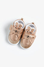 Load image into Gallery viewer, Mothercare Gold Bunny Pram Trainers
