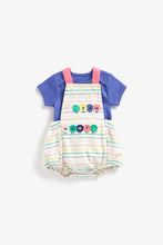 Load image into Gallery viewer, Mothercare Caterpillar Bibshorts And Bodysuit Set
