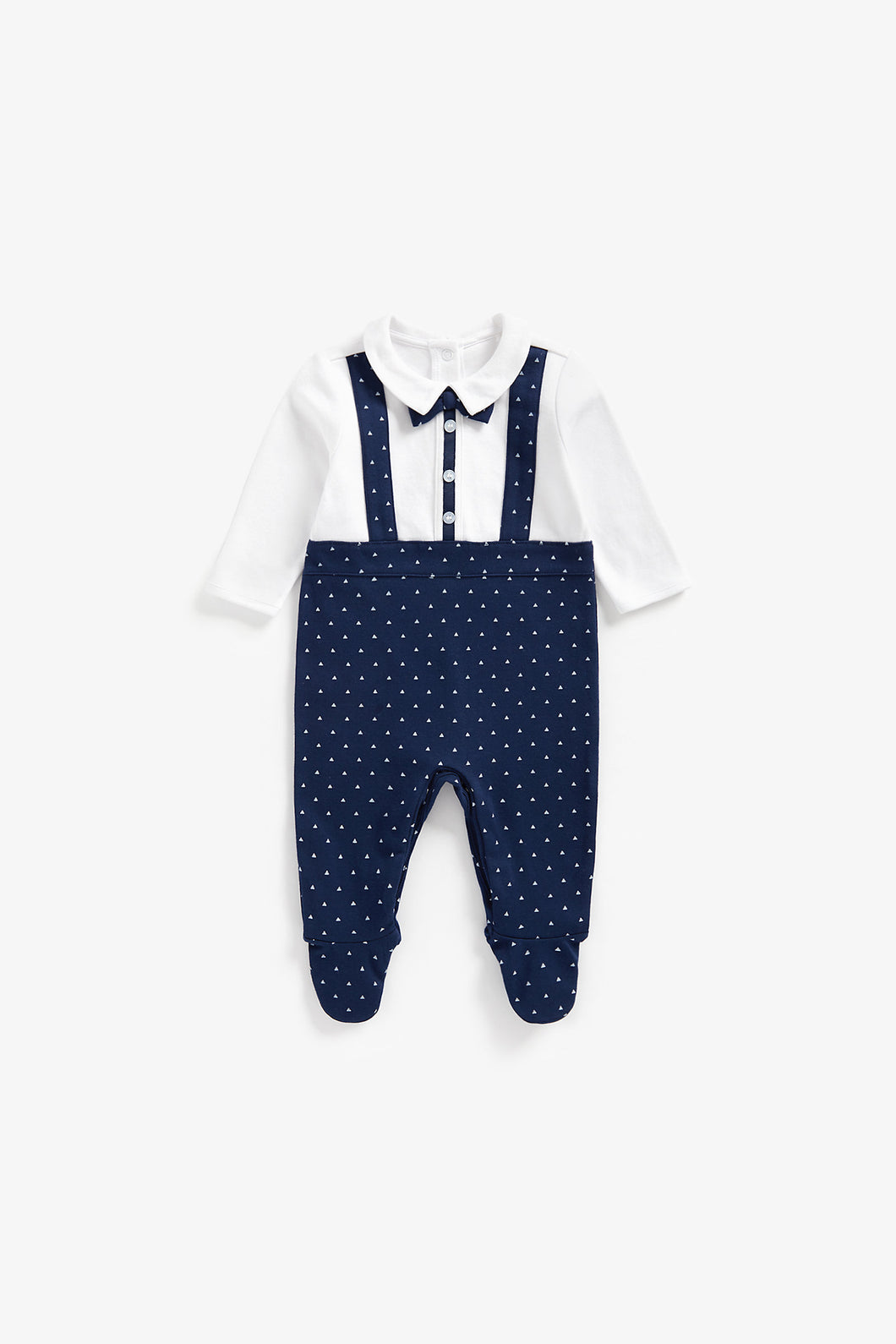 Mothercare Mock Shirt, Trousers And Bow Tie All In One