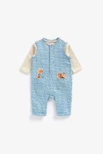 Load image into Gallery viewer, Mothercare Jungle Jersey Dungarees And Bodysuit Set
