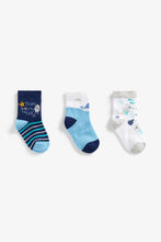 Load image into Gallery viewer, Mothercare Take Me To The Sea Socks - 3 Pack
