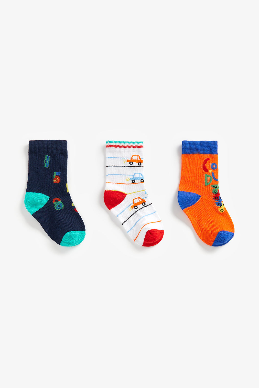 Mothercare Smiles For Miles Socks - 3 Pack