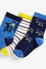 Load image into Gallery viewer, Mothercare Aweaome Skate Socks - 3 Pack
