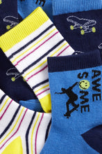 Load image into Gallery viewer, Mothercare Aweaome Skate Socks - 3 Pack
