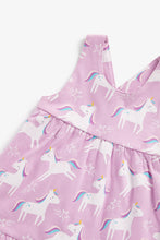 Load image into Gallery viewer, Mothercare Unicorn Tiered Dress
