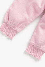 Load image into Gallery viewer, Mothercare Pink Embroidered Paperbag Trousers
