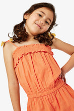 Load image into Gallery viewer, Mothercare Orange Tassel Playsuit
