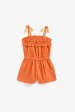 Load image into Gallery viewer, Mothercare Orange Tassel Playsuit
