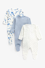 Load image into Gallery viewer, Mothercare Elephant Sleepsuits - 3 Pack
