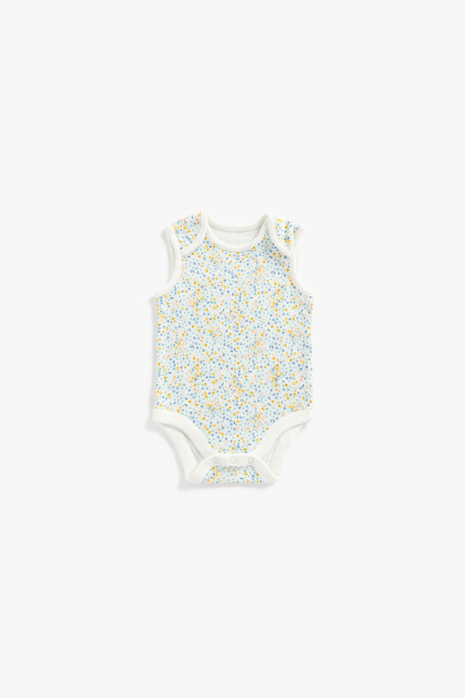 Mothercare Floral Bodysuits - 5 Pack