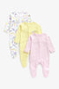 Mothercare Purrmaid Sleepsuits - 3 Pack