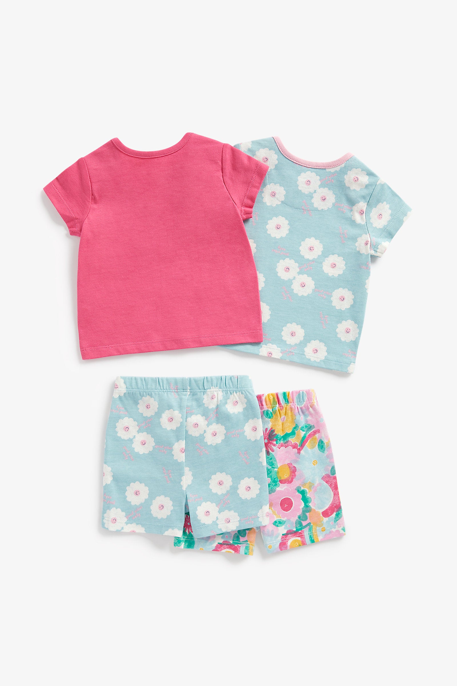 Mothercare Daisy Shortie Pyjamas - 2 Pack