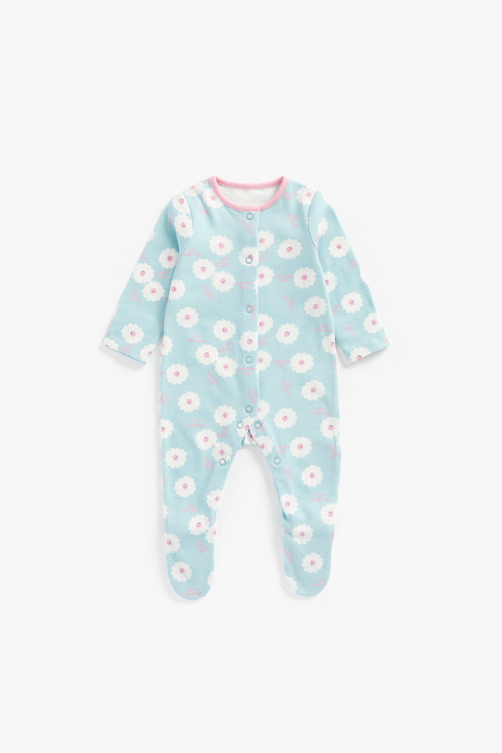 Mothercare Daisy Sleepsuits - 3 Pack