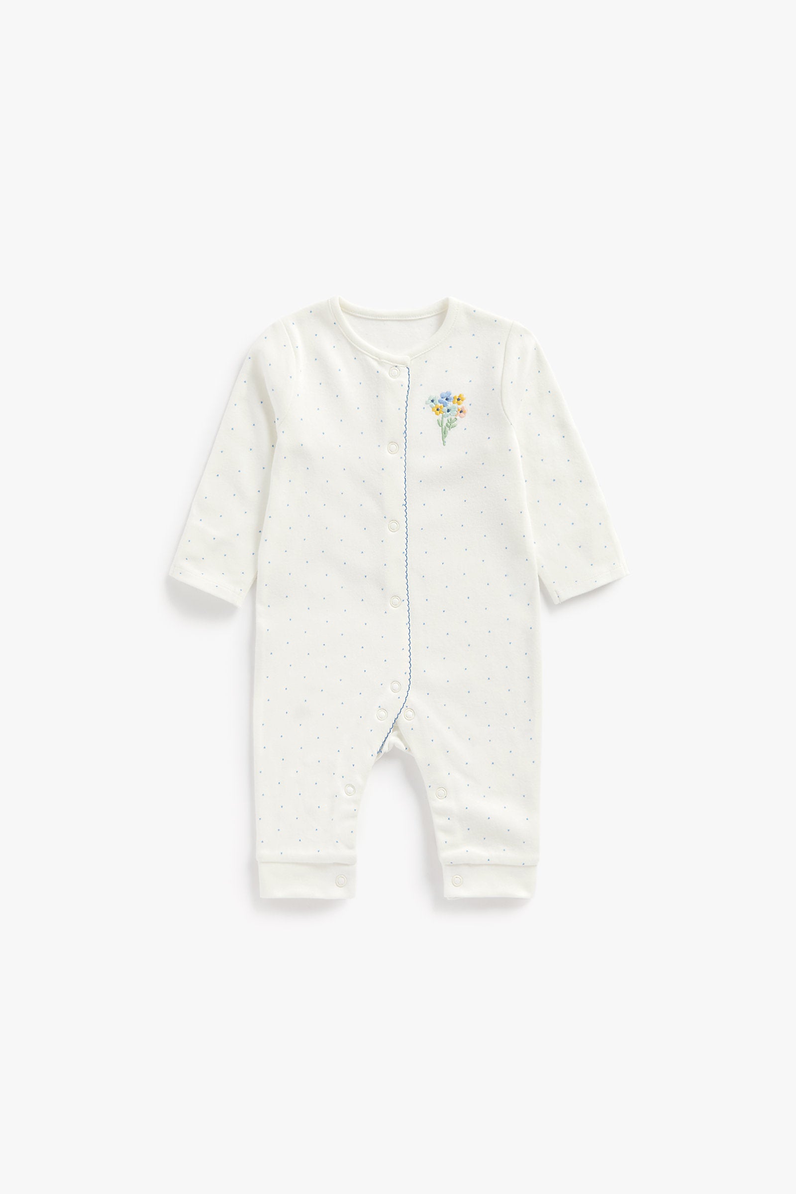 Mothercare Floral Footless Sleepsuits - 3 Pack