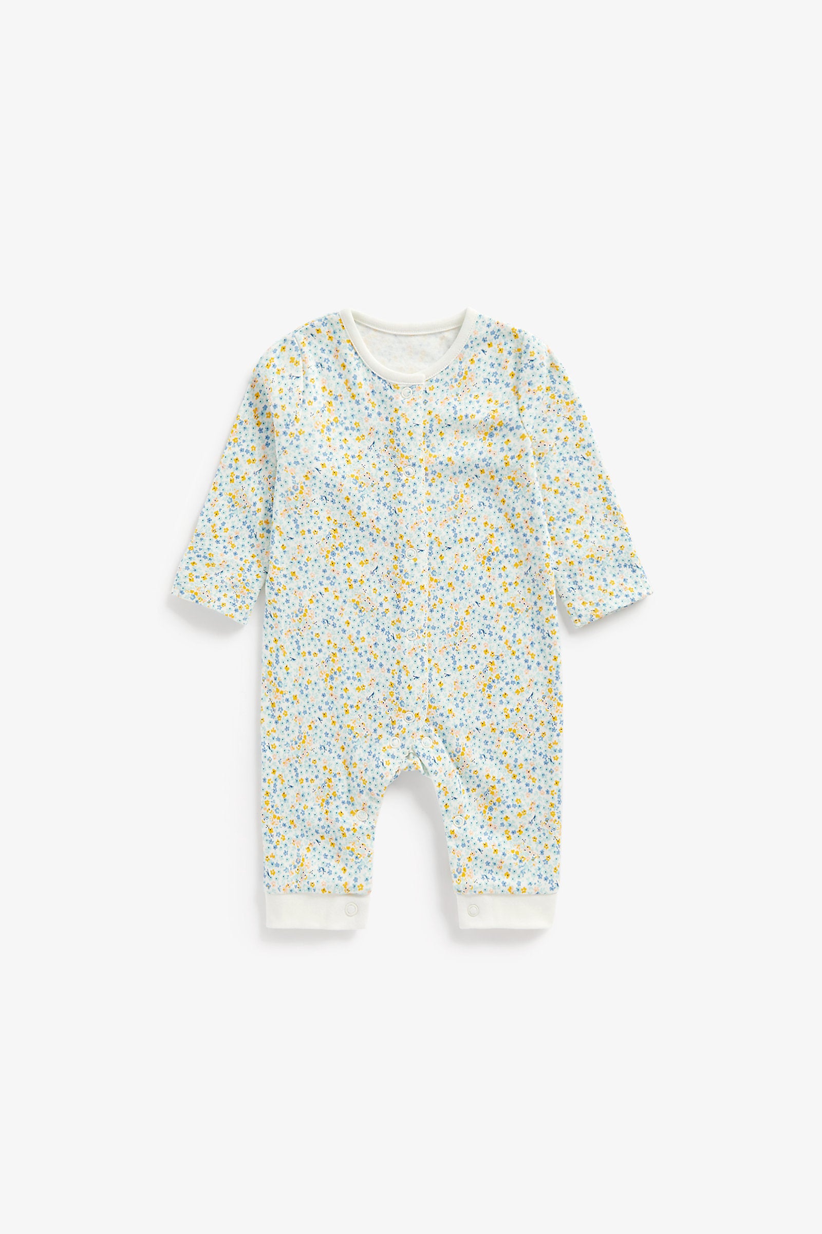 Mothercare Floral Footless Sleepsuits - 3 Pack