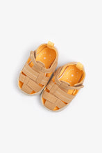 Load image into Gallery viewer, Mothercare Tan Pram Sandals
