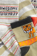 Load image into Gallery viewer, Mothercare Slip-Resist One World Tiger Socks - 3 Pack
