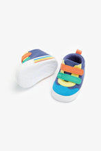 Load image into Gallery viewer, Mothercare Navy Colourblock Pram Trainers
