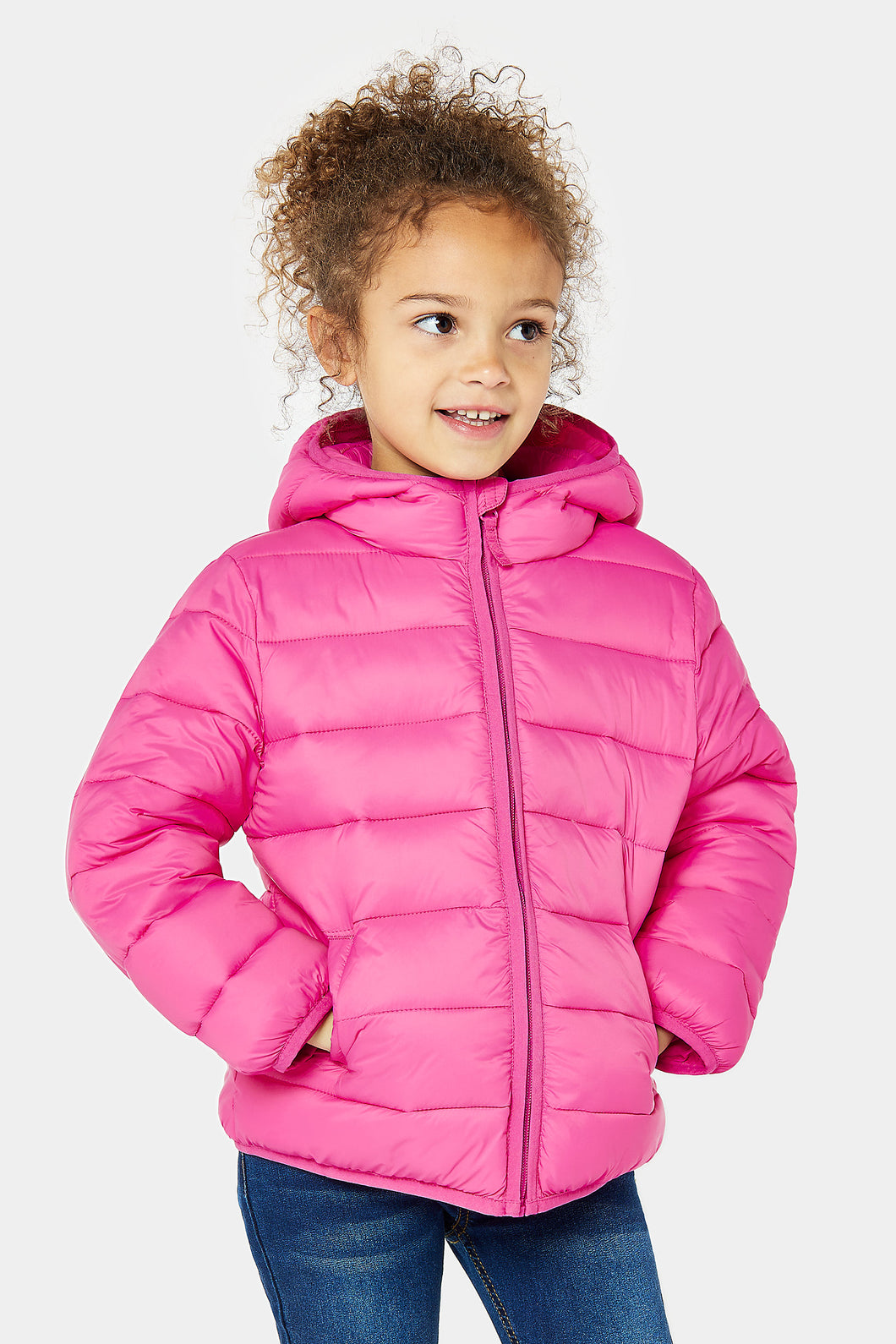 Mothercare Pink Pack-Away Quilted Jacket