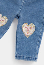 Load image into Gallery viewer, Mothercare Heart Bonded Jeggings
