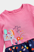 Load image into Gallery viewer, Mothercare Unicorn Twofer Dress
