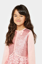 Load image into Gallery viewer, Mothercare Peach Sequin Cardigan
