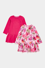 Load image into Gallery viewer, Mothercare Floral And Pink Dresses - 2 Pack
