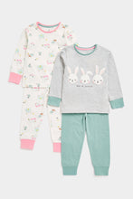 Load image into Gallery viewer, Mothercare Bunny Pyjamas - 2 Pack
