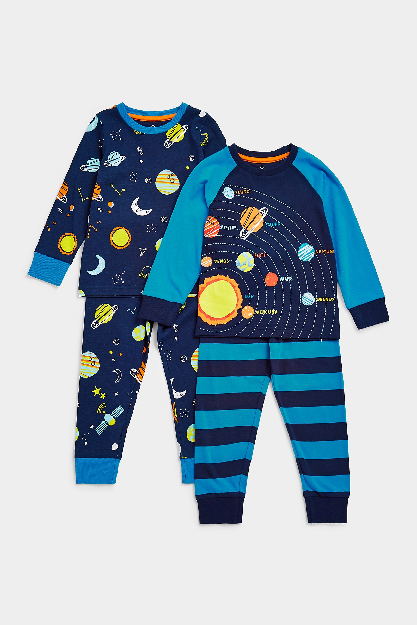 Mothercare Space Pyjamas - 2 Pack