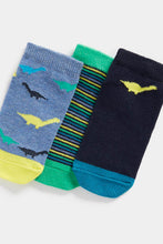 Load image into Gallery viewer, Mothercare Dino Trainer Socks - 3 Pack
