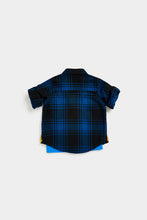 Load image into Gallery viewer, Mothercare Checked Shirt And Digger T-Shirt Set
