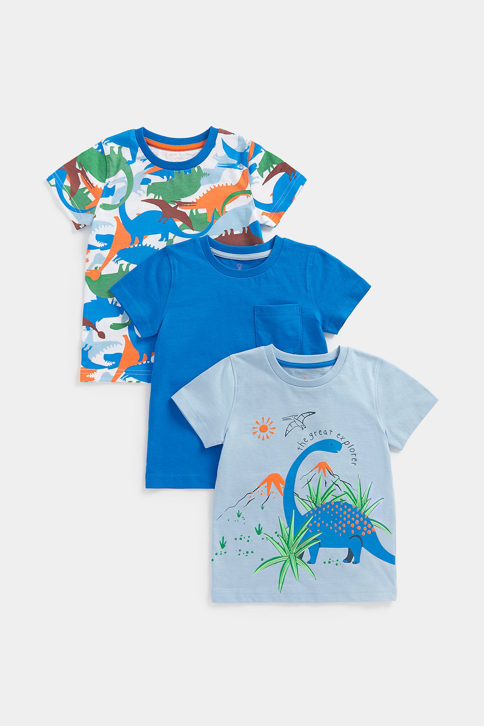 Mothercare Dino T-Shirts - 3 Pack