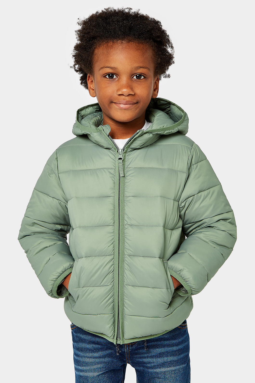 Mothercare Khaki Pack-Away Quilted Jacket