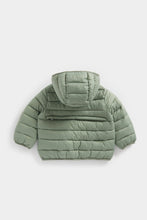 Load image into Gallery viewer, Mothercare Khaki Pack-Away Quilted Jacket
