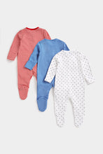 Load image into Gallery viewer, Mothercare Star Sleepsuits - 3 Pack
