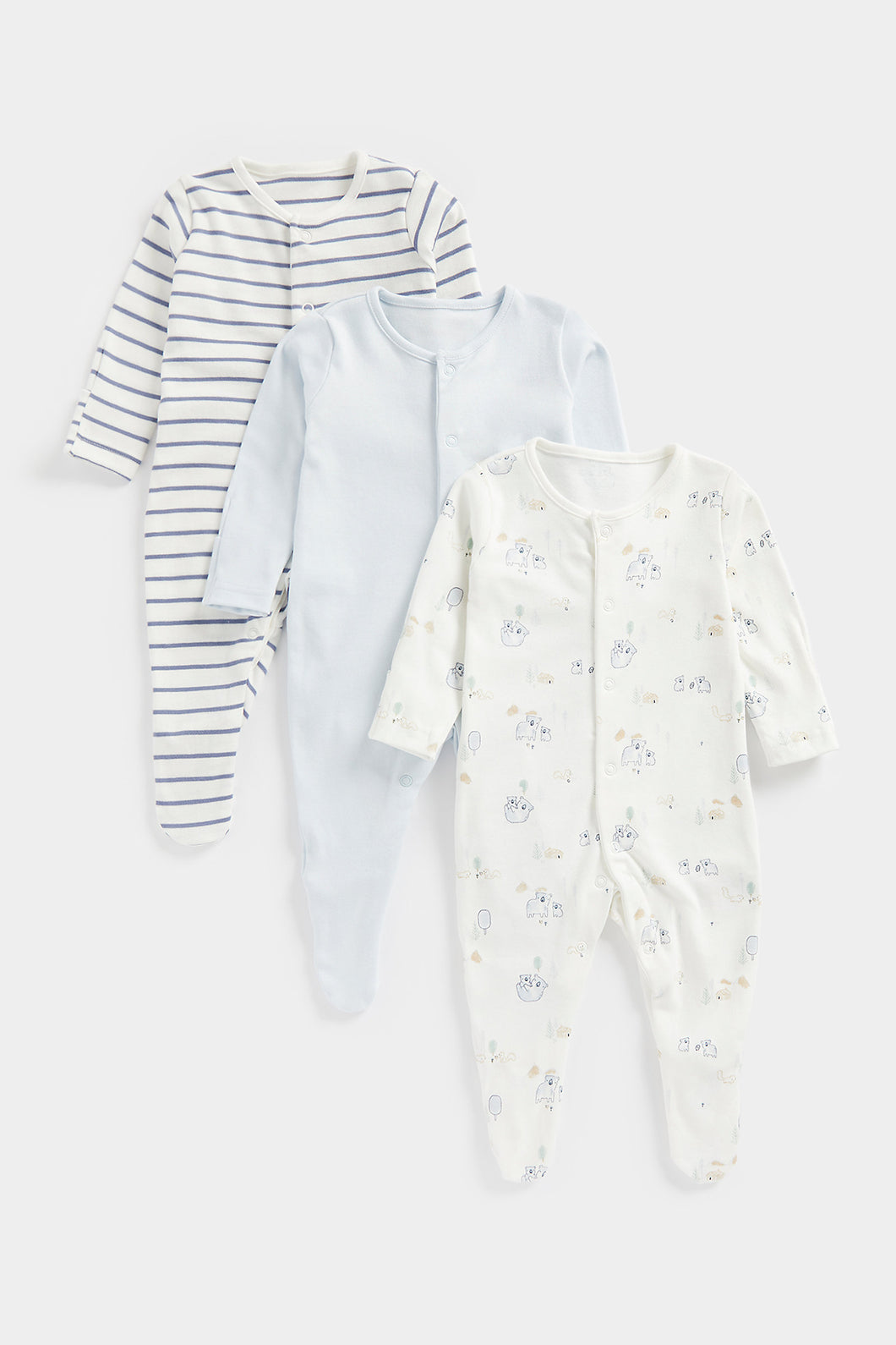 Mothercare My First Sleepsuits - 3 Pack