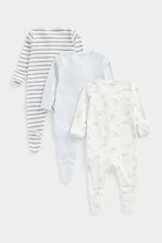 Load image into Gallery viewer, Mothercare My First Sleepsuits - 3 Pack
