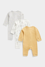 Load image into Gallery viewer, Mothercare Mummy And Daddy Footless Sleepsuits - 3 Pack
