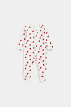 Load image into Gallery viewer, Mothercare Strawberry Sleepsuits - 3 Pack
